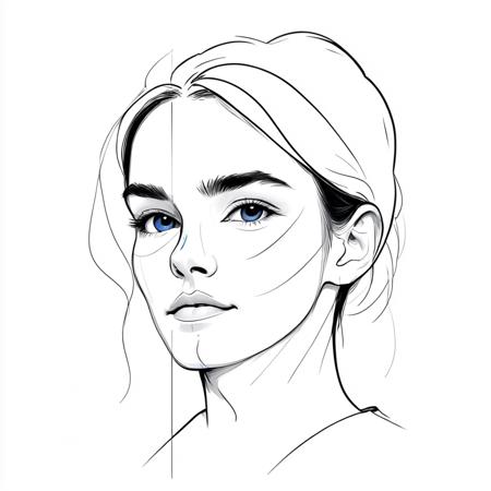 Minimalist Line Art (SDXL, Pony)