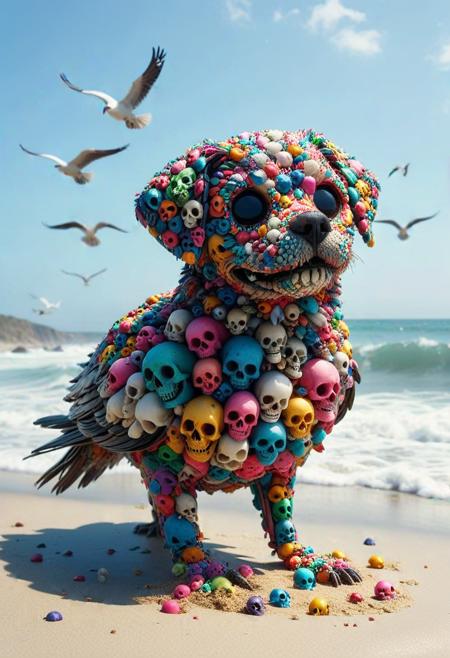 Colorful Skulls - World Morph