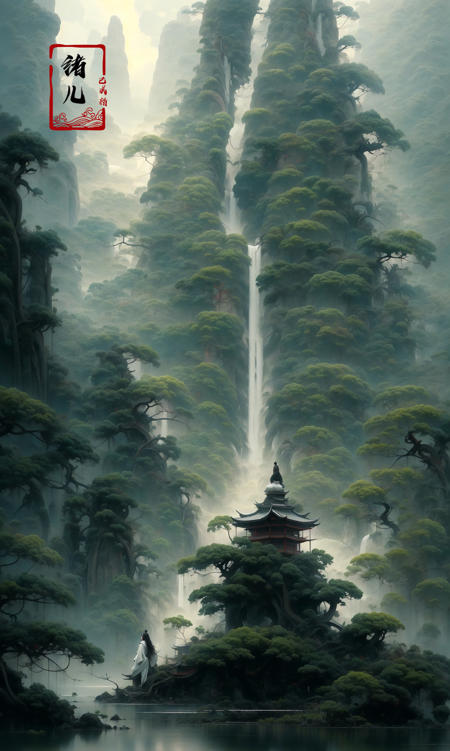 绪儿-【古风松】【 Gufeng pine 】 theme scenery