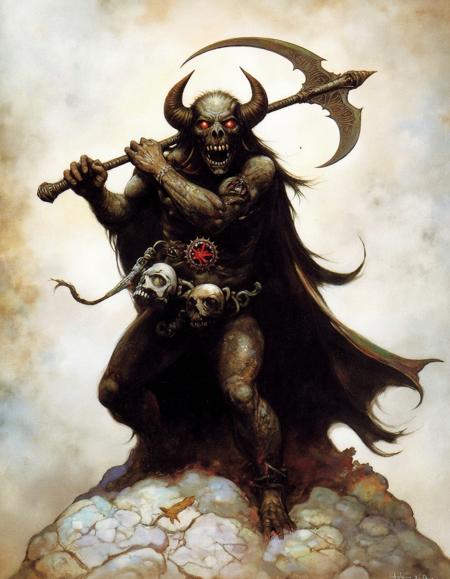 Frank Frazetta FLUX - Fantasy Oil Painting