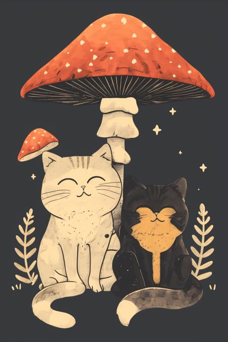 A strange combination of cat and mushroom - tangbohu 10