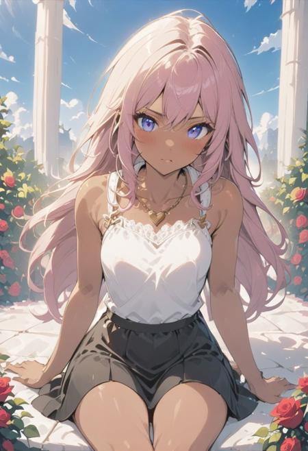 Anime Style Rose Garden