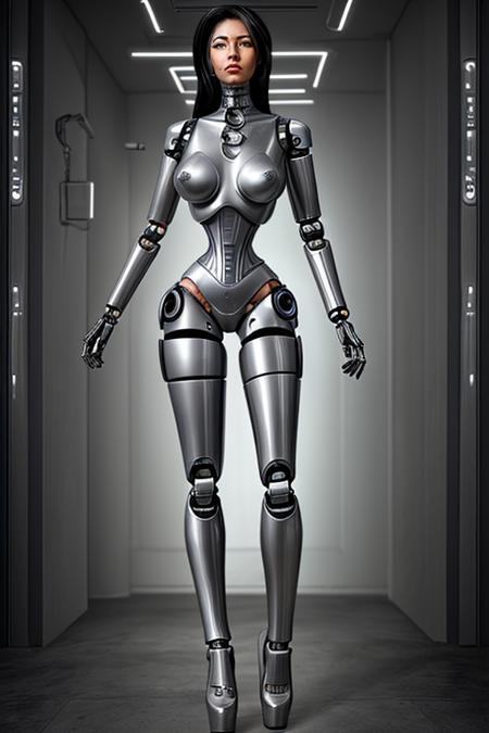 Cyberpunk Cyborg Girls1980's style
