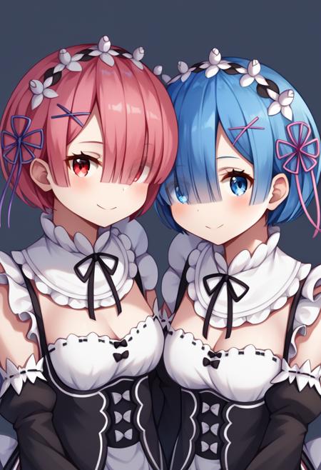 2 Girls Rem+ Ram 蕾姆 拉姆 Re:Zero 从零开始的异世界生活版本v1.0 (ID: 581482)