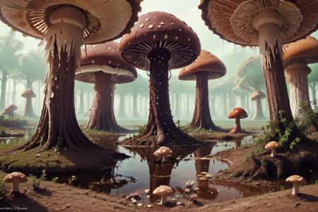 Alienscape - Strange Landscapes LoRA for SD 1.5