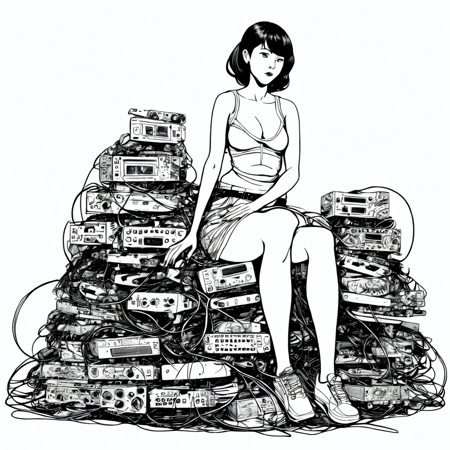 djz Lineart Girl