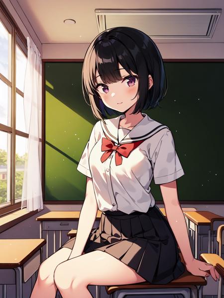 学校 School Building Scenery LoRA