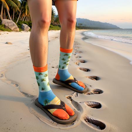Flip Flops with Socks [SDXL]