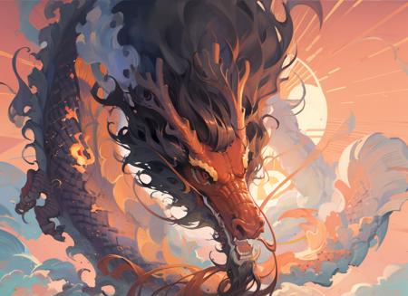 concept Loong(china dragon\eastern dragon)中国龙