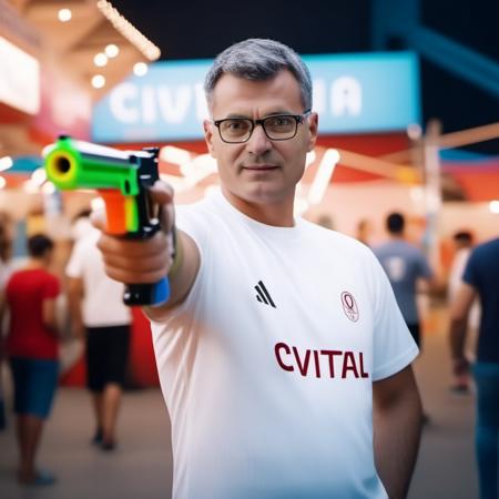Ysuf Dikeç - Turkish Olympian Shooter - SDXL