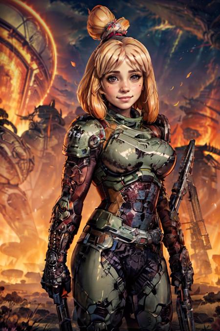 Isabelle Doom Slayer: Rip and Tear Until it's Done [Illustrious & Pony & SD1.5]