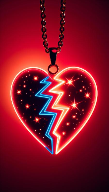 ? Split Heart Necklace Flux ? - Custom broken heart necklace