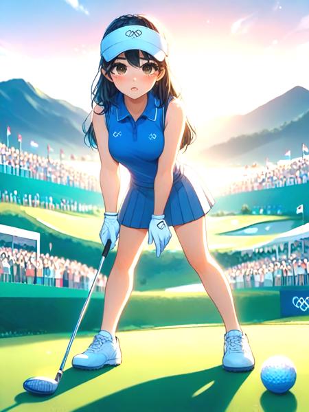girl like playing golf