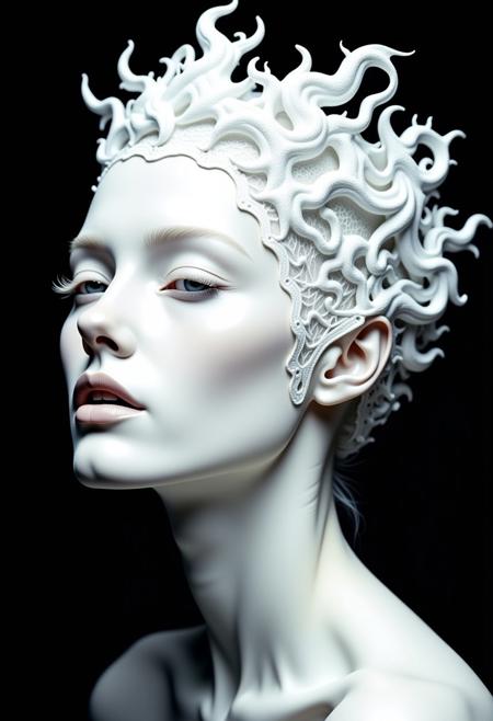 White lace portraits