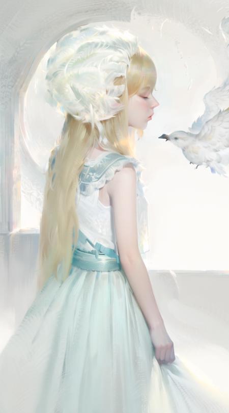 [LoCon] oil painting 油画人像-water lily