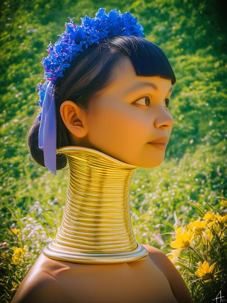 Neck Rings - Kayan People Myanmar (Padaung) SDXL & Pony