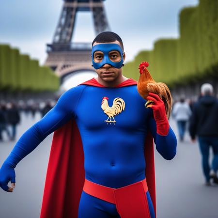 Masked M'bappé - SDXL