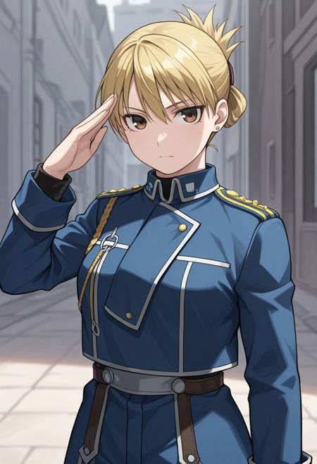 Riza Hawkeye - FullMetal Alchemist (Commission) - Pony + Illustrious