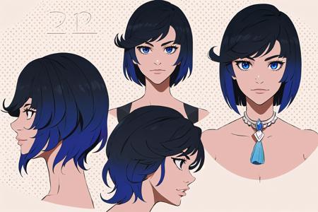 Head model sheet | Concept LoRA