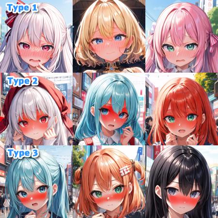Embarrased face / 赤面(茹でダコ顔)版本Type1(with red line) v1.0 (ID: 151063)