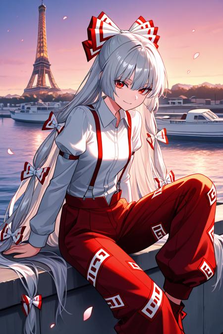 Fujiwara no Mokou: Immortal Smoke | 藤原 妹紅 (Touhou: Imperishable Night) [Illustrious & SD1.5]