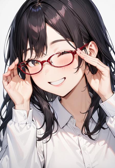 oval cell frame glasses2 SDXL