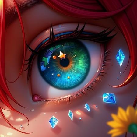 Anime detail eye FLUX