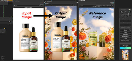 Change product background with the image of your choice using Style Transfer.版本v1.0 (ID: 461176)