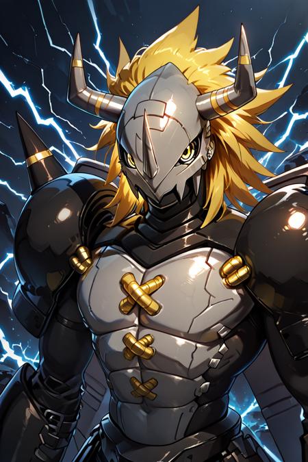 BlackWarGreymon: Jet-black Virus Dragon | ブラックウォーグレイモン (Digimon) [Illustrious & Pony]