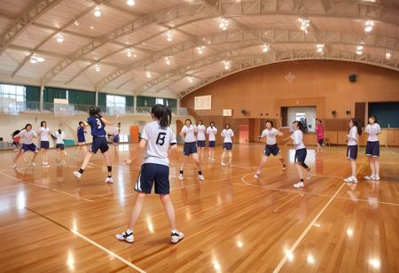 体育館 Japanese school gymnasium PONY