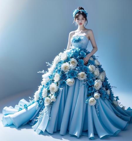 JAY - BLUE FLOWER DRESS