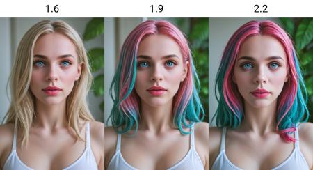 Colorful Hair Slider