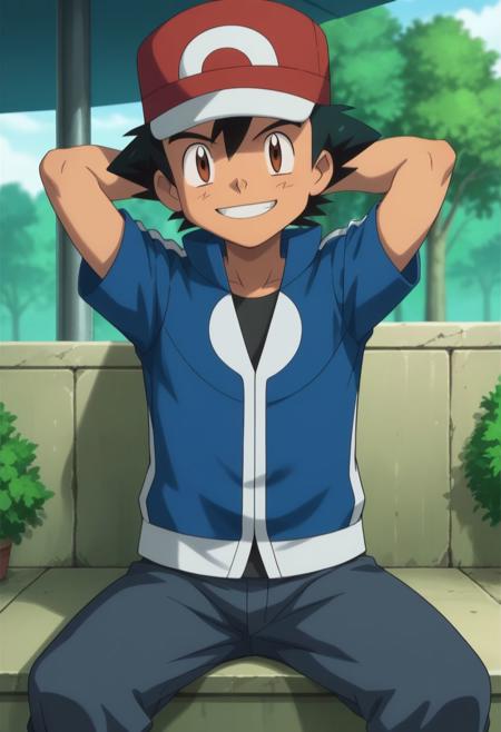 Ash Ketchum - Pokemon X and Y Version - Pony + Illustrious版本Pony - 1.0 (ID: 459921)