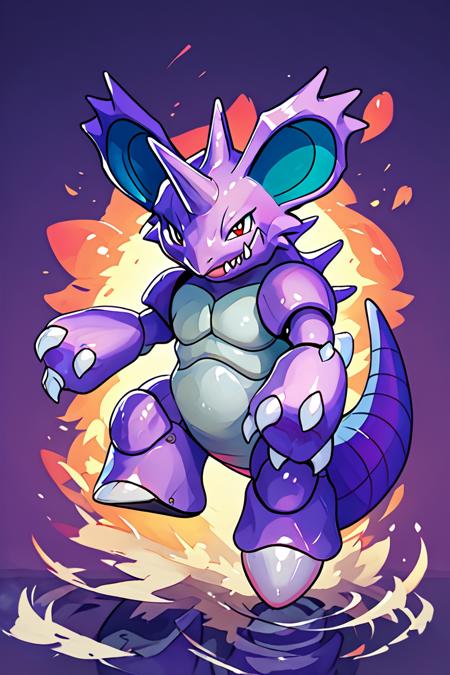 Nidoking: King Drill Pokémon | ニドキング (Pokedex #0034) [Illustrious & Pony]