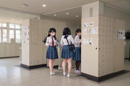 学校の下駄箱 / School shoelocker SD15