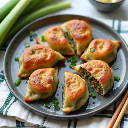 Flux-韭菜盒子-Fried Chinese Leek Dumplings