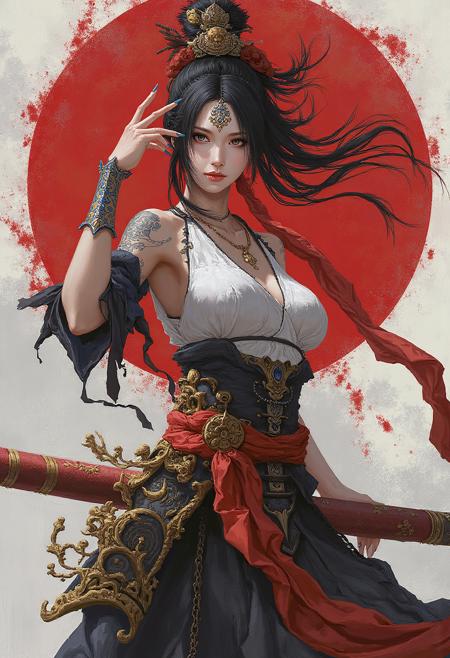 zhongfenghuaStyle_FLUX_ Lora | 厚涂笔触_FLUX版_ Lora版本v1.0 (ID: 796377)