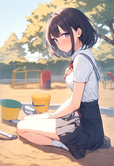 [SDXL&Pony] sand pit / 砂場