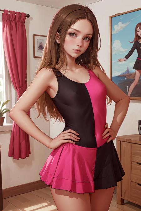Two Tone Black Pink Dress
