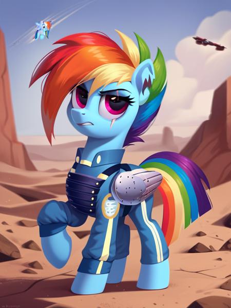 Rainbow Dash - Future War version