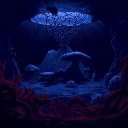 The Dig background art, Lucasarts game