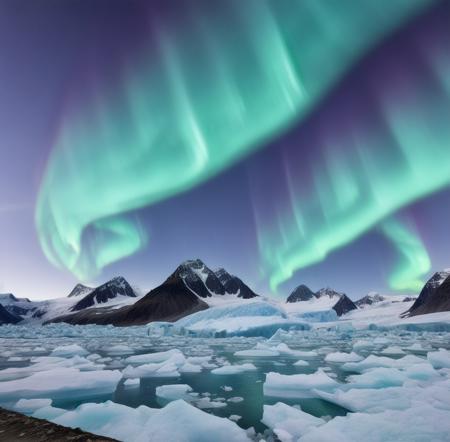 Auroral Background版本Aurora Ice/glaciers (ID: 95843)