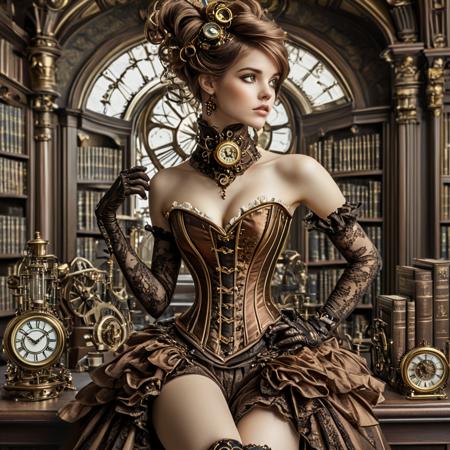 Ars MidJourney Rococo Steampunk (SDXL, Pony, Flux)版本SDXL (ID: 746020)