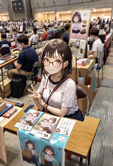 同人誌即売会 / Doujinshi convention SDXL