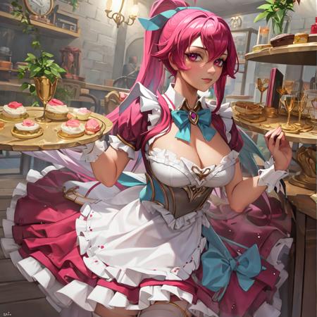 Cafe Cuties Sivir ? (LoRA)版本Cafe_Cutie_Sivir_V1 (ID: 134429)
