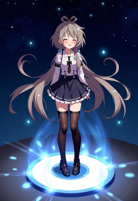 黑白连衣裙洛天依（Luo Tianyi with white and black dress）