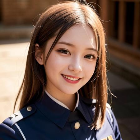 Asia girl in uniform