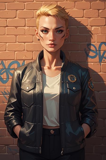 Sandra Dorsett from Cyberpunk 2077 [Pony]