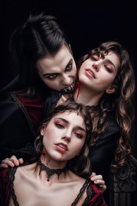 Vampire bite concept