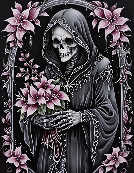Gothic Pink Floral